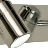 Seinäspotti Aneta Lighting Livorno 2-osainen IP44 kromi/valkoinen