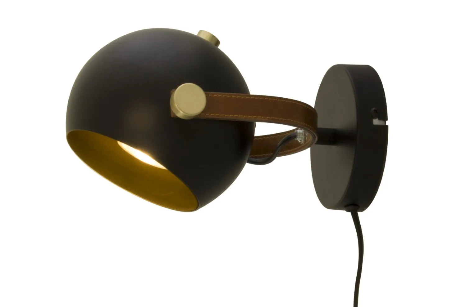 Seinävalaisin Aneta Lighting Bow 7W Ø185x140 mm IP20 GU10 musta
