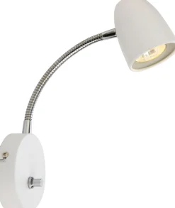 Seinävalaisin Aneta Lighting Sandnes Flex himmennettävä valkoinen