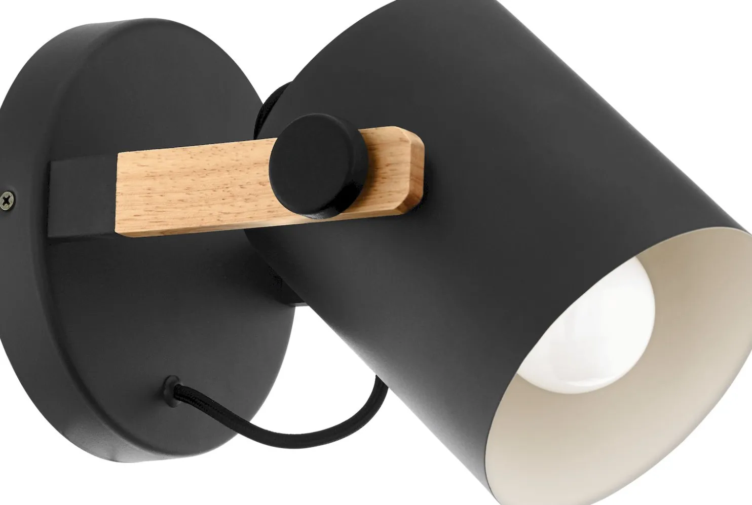 Seinävalaisin Eglo Vintage Hornwood musta
