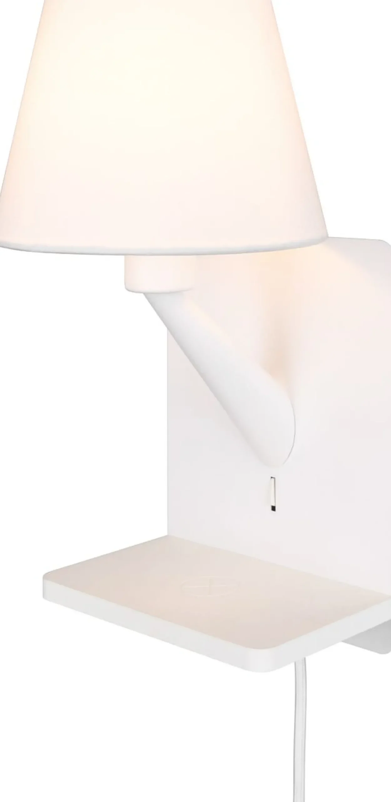 Seinävalaisin latausasemalla Trio Comfort E14