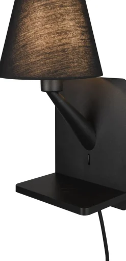 Seinävalaisin latausasemalla Trio Comfort E14