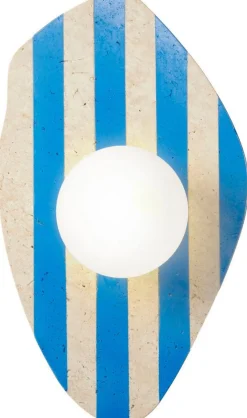 Seinävalaisin Linento Lighting Simple beige/valkoinen/sininen