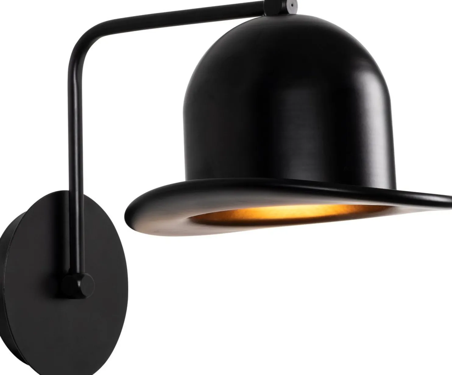 Seinävalaisin Linento Lighting Fötr Sivani, Ø19cm, E27, musta