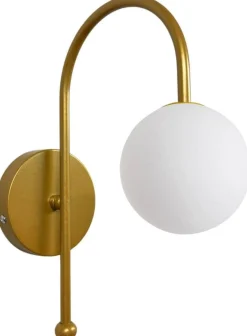 Seinävalaisin Linento Lighting 242085 valkoinen/kulta
