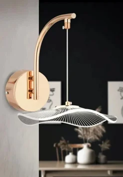 Seinävalaisin Linento Lighting BRZ-340082, ø19cm, IP20, 4000K, kulta