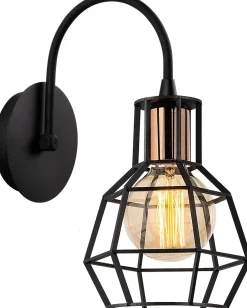 Seinävalaisin Linento Lighting Kapadokya, Ø17cm, E27, musta