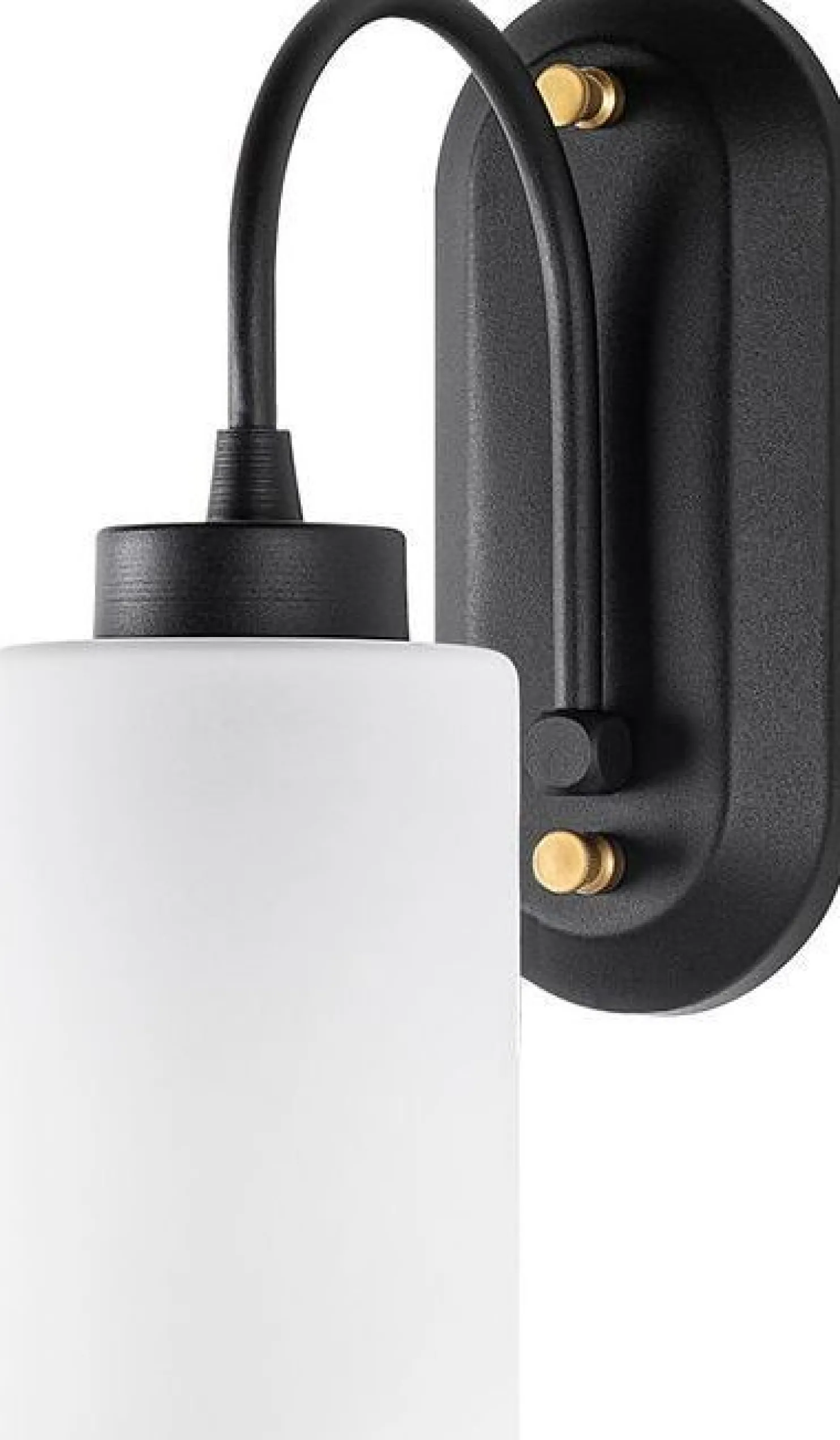 Seinävalaisin Linento Lighting Hemikilo 13161, 28cm, musta/valkoinen