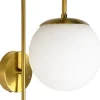 Seinävalaisin Linento Lighting 242432 kulta/valkoinen