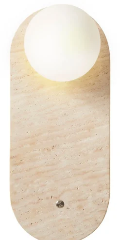 Seinävalaisin Linento Lighting Tor-Worn beige/valkoinen