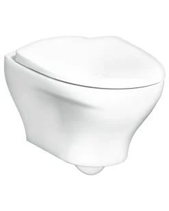 Seinä-WC-istuin Gustavsberg Estetic, Hygienic Flush, Soft Close/Quick Release -istuinkansi, C+, mattavalkoinen
