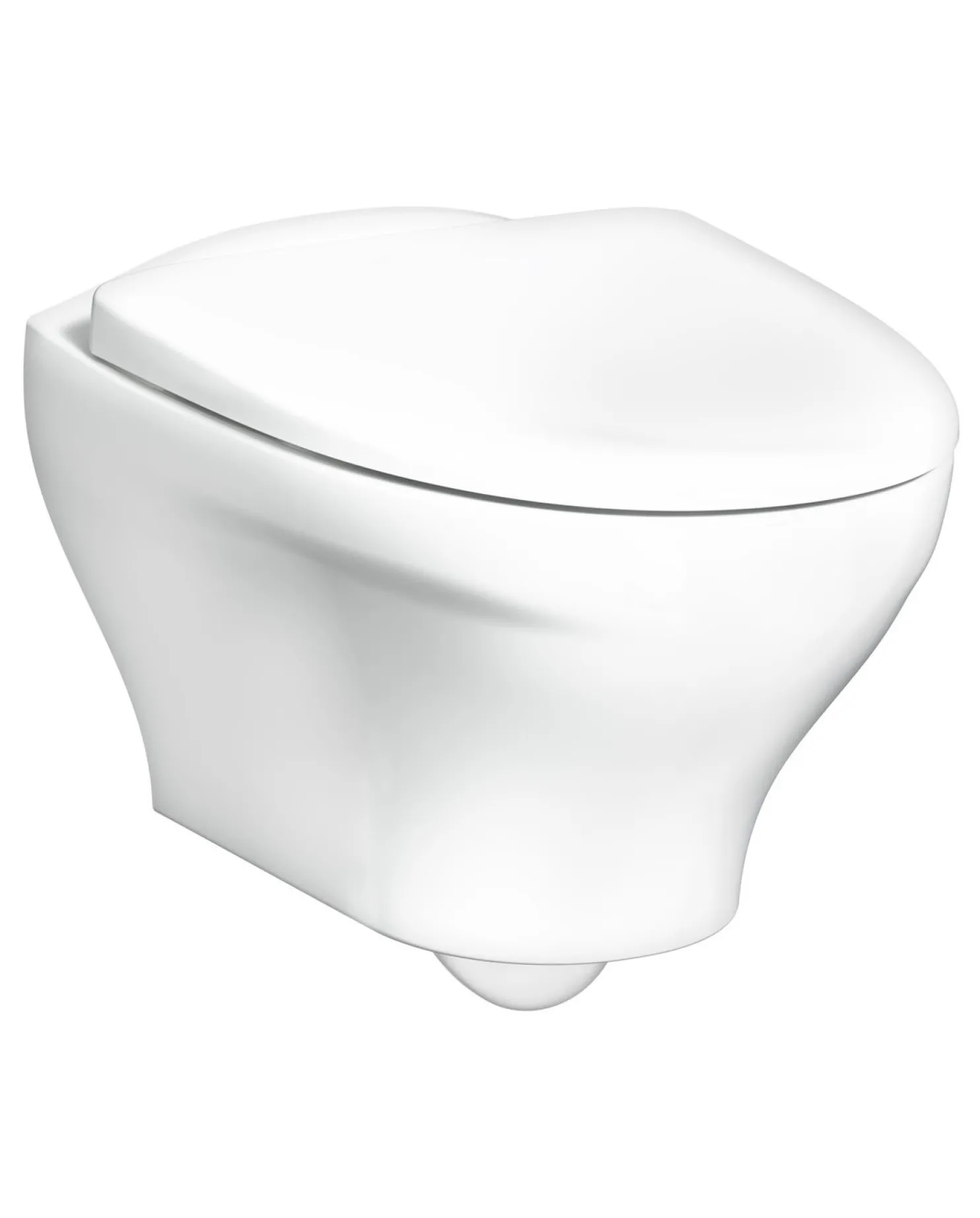 Seinä-WC-istuin Gustavsberg Estetic, Hygienic Flush, Soft Close/Quick Release -istuinkansi, C+, mattavalkoinen