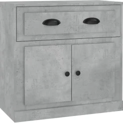 Senkki betoninharmaa 70x35,5x67,5 cm tekninen puu (16428)
