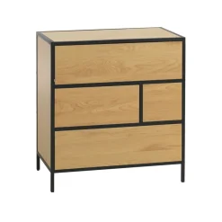 Senkki Home4You Hedvig 70x40x74,5cm, saarni/musta