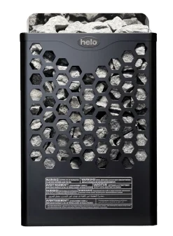 Sähkökiuas Helo Hanko 60 STJ 6 kW 5-9 m³ kiinteä ohjaus musta
