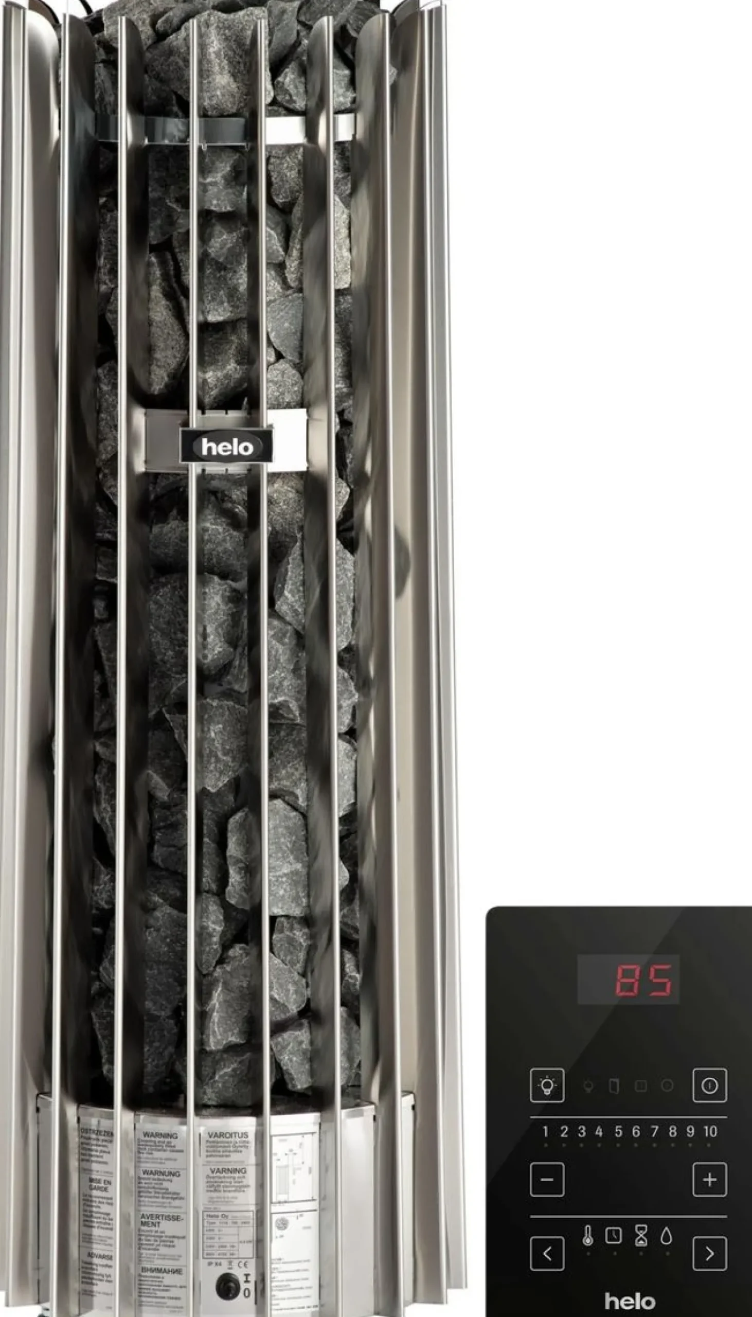 Sähkökiuas Helo Rocher 70 Pure 6,8 kW 5-9 m³ erillinen ohjaus