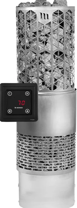 Sähkökiuas Mondex Kaira E2 WIFI 6,6 kW 6-9 m³ erillinen ohjaus eri värejä