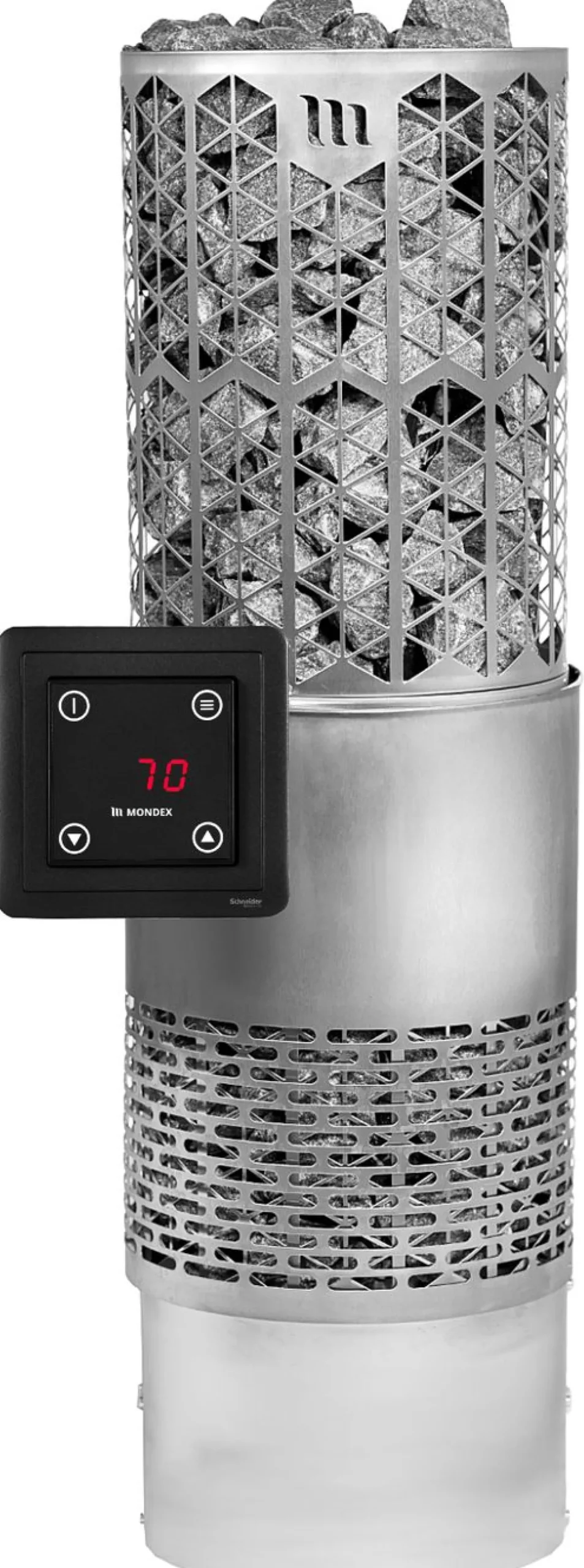 Sähkökiuas Mondex Kaira E2 WIFI 6,6 kW 6-9 m³ erillinen ohjaus eri värejä