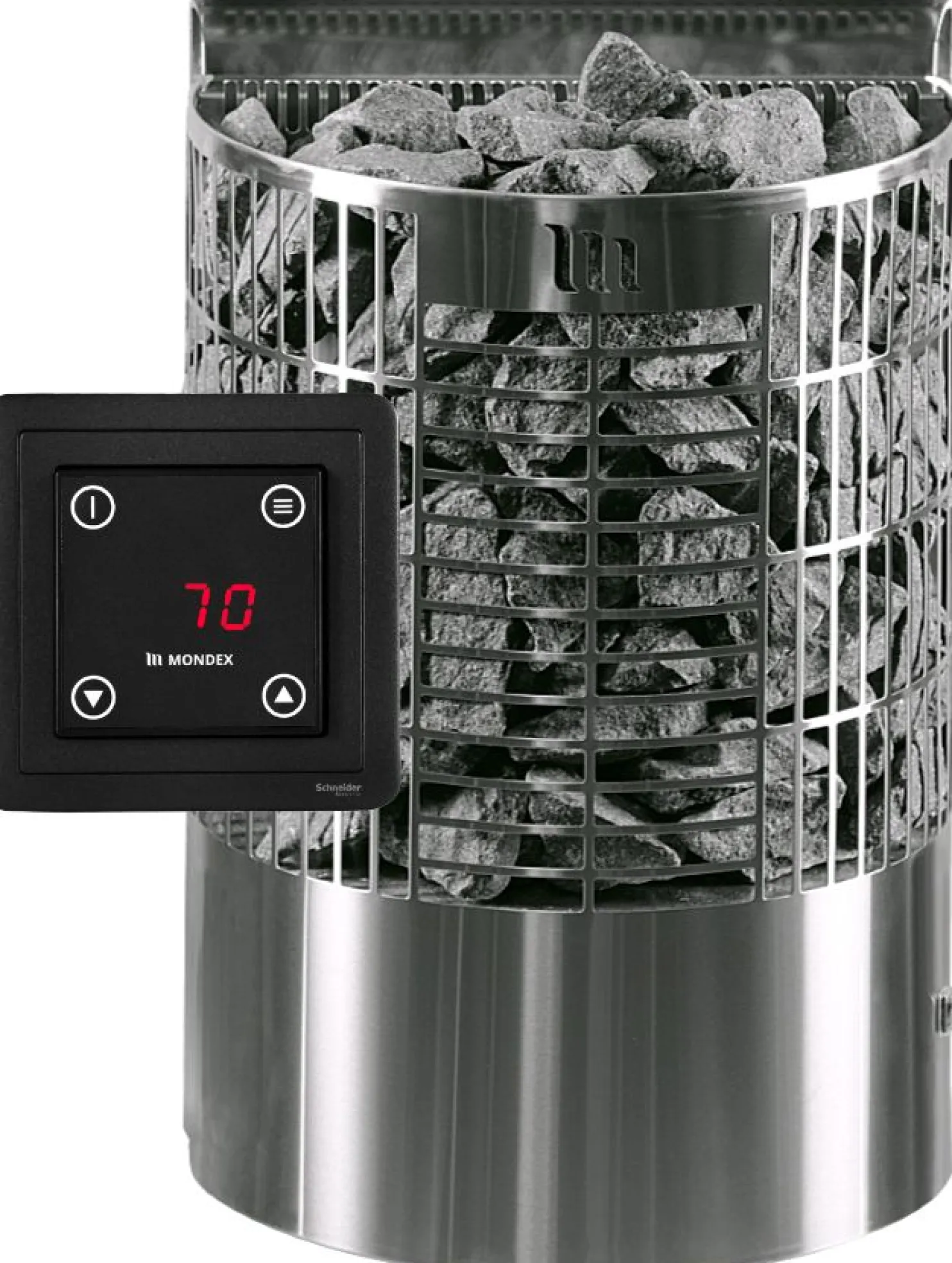 Sähkökiuas Mondex Teno E2 9 kW 8-13 m³ erillinen ohjaus rst
