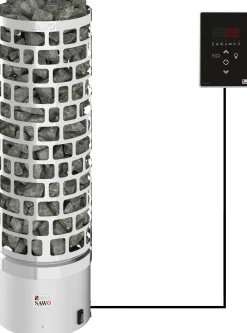 Sähkökiuas SAWO Aries Round Ni2 9 kW 8-13 m³ erillinen ohjaus