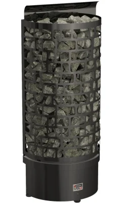 Sähkökiuas SAWO Aries Wall Black NS, 9kW, 8-14m³, erillinen ohjaus