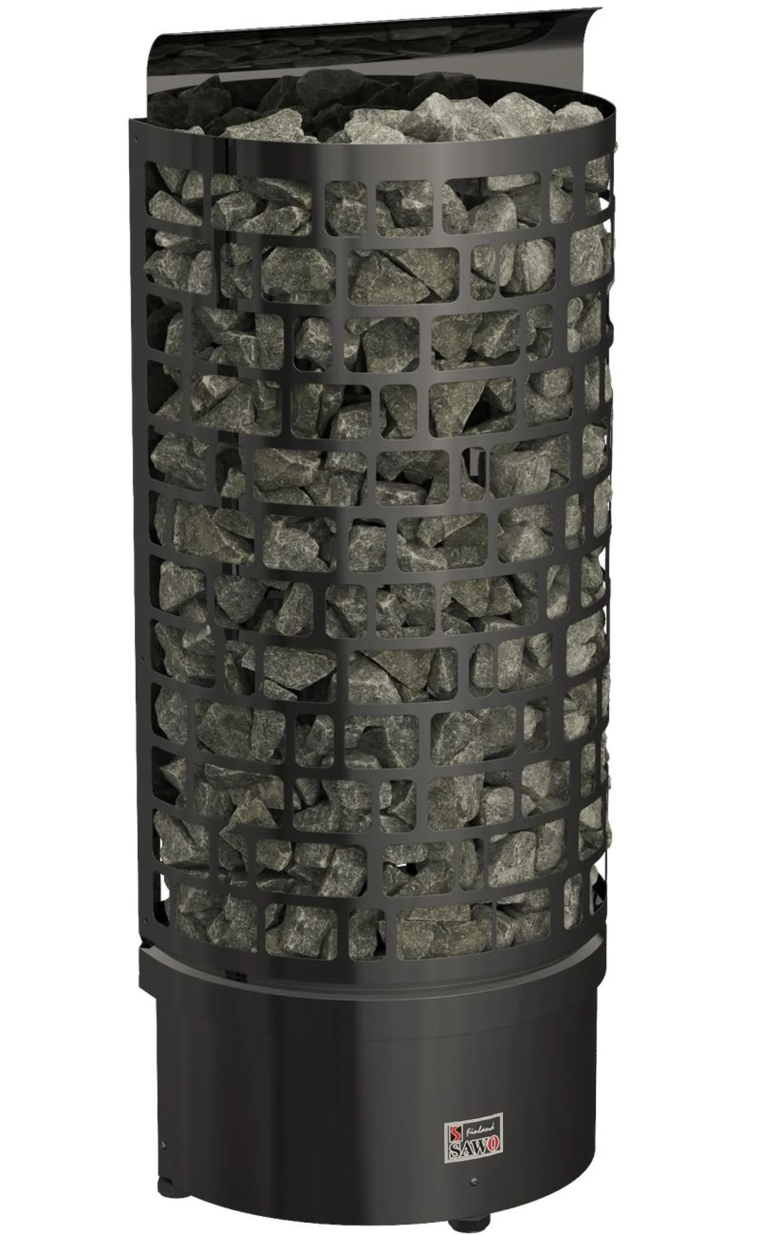 Sähkökiuas SAWO Aries Wall Black NS, 9kW, 8-14m³, erillinen ohjaus