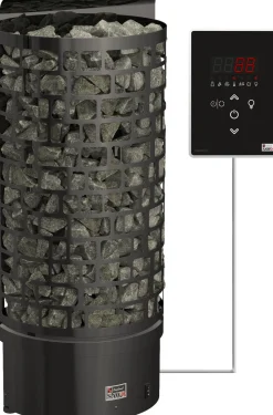 Sähkökiuas SAWO Aries Wall Black Ni2, 9kW, 8-14m³, erillinen ohjaus
