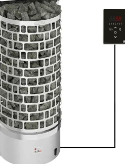 Sähkökiuas SAWO Aries Wall Ni2 6 kW 5-8 m³ erillinen ohjaus