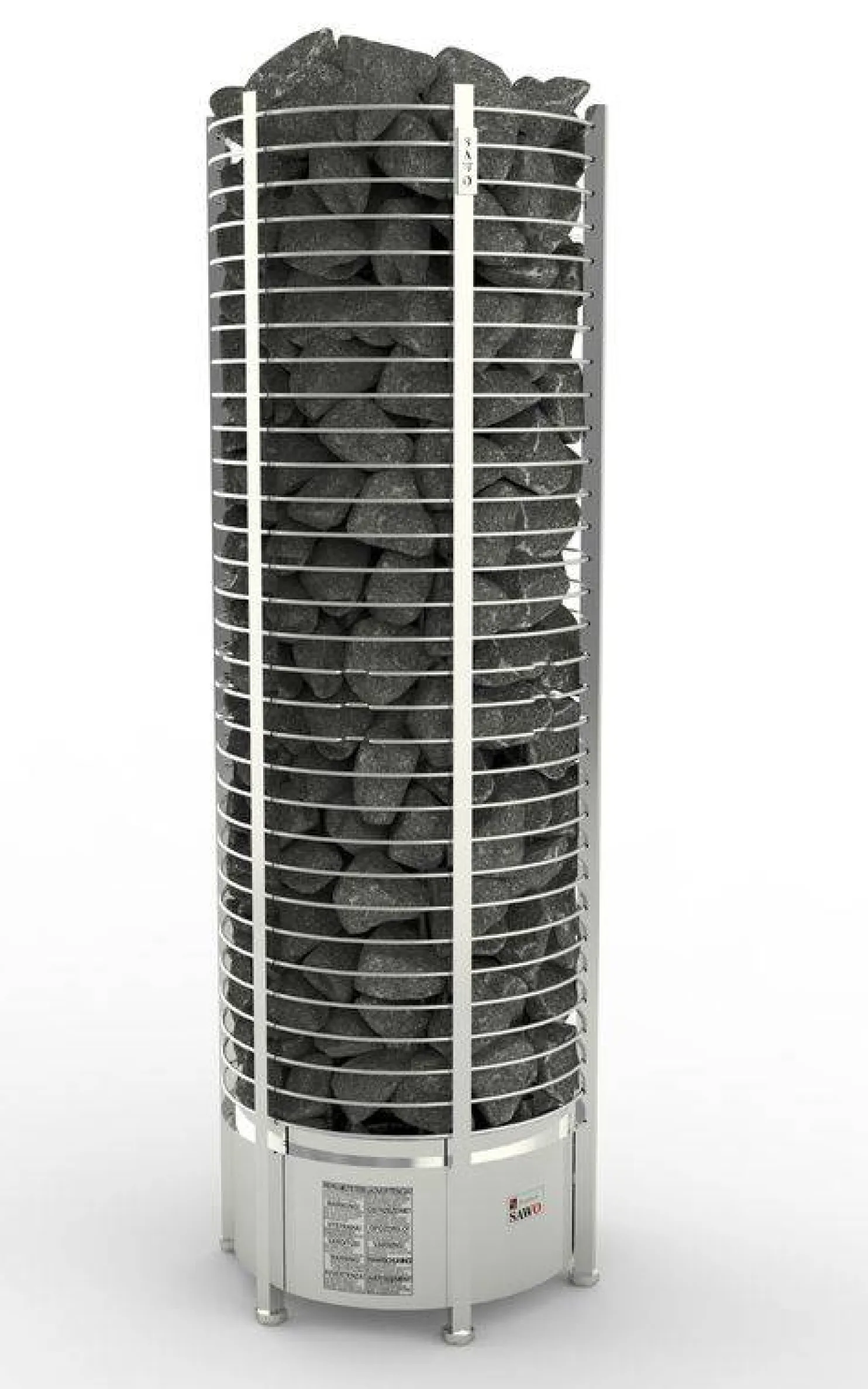 Sähkökiuas SAWO Round Tower 18 kW 18-30 m³ erillinen ohjauskeskus