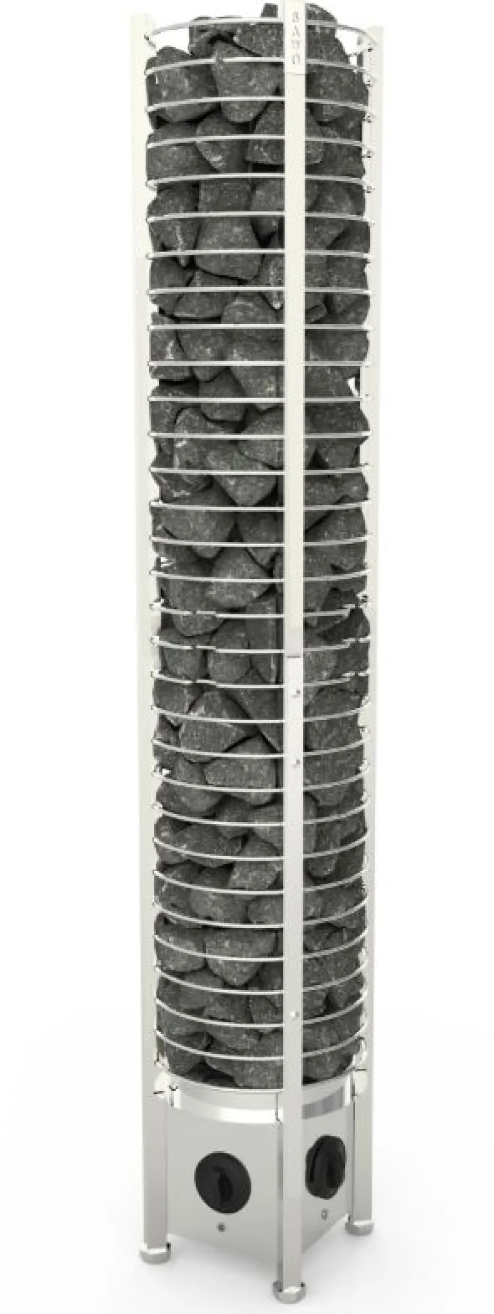 Sähkökiuas SAWO Round Tower 3,5 kW 3-6 m³ kiinteä ohjauskeskus