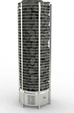 Sähkökiuas SAWO Round Tower 12 kW 11-18 m³ erillinen ohjauskeskus