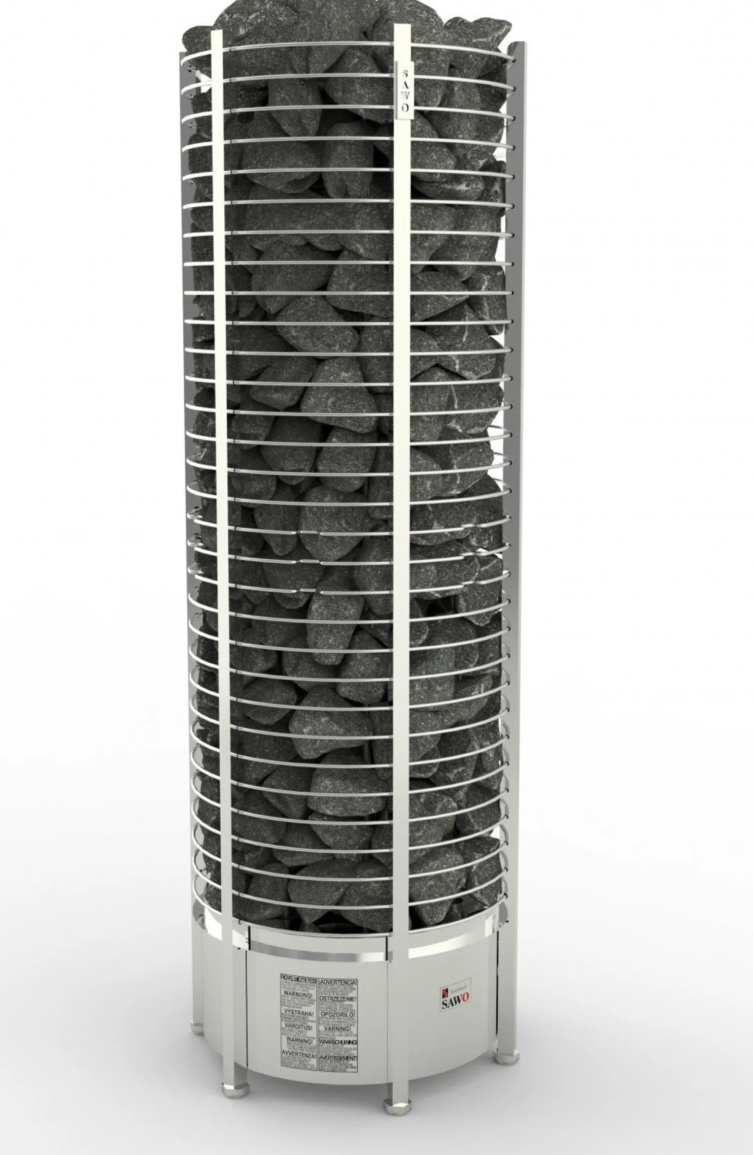 Sähkökiuas SAWO Round Tower 12 kW 11-18 m³ erillinen ohjauskeskus
