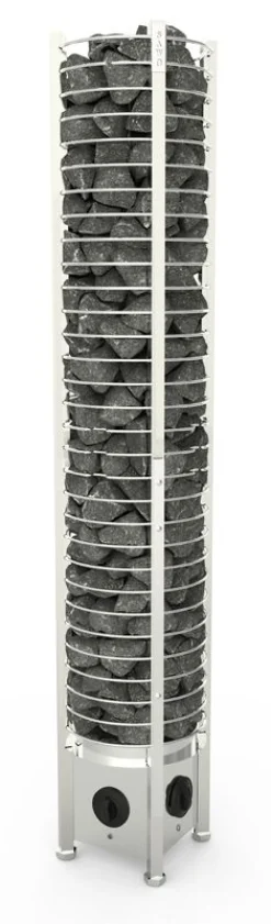 Sähkökiuas SAWO Tower Round 4,5 kW 3-6 m³ kiinteä ohjauskeskus