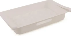 Säilytysastia kananmunille Linento Eggies, 31.5x17.8x4.5cm, valkoinen