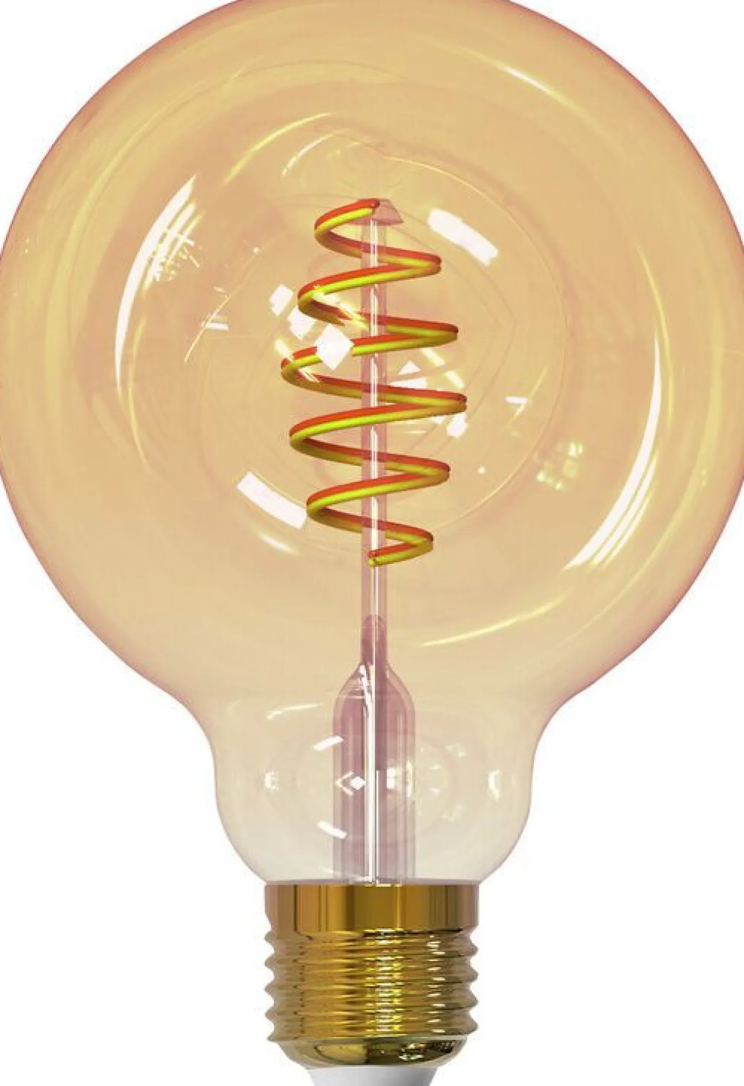 Sisustuslamppu Airam SmartHome GLOBE 95, 4.9W, E27, 350lm, 1800-3000K, amber