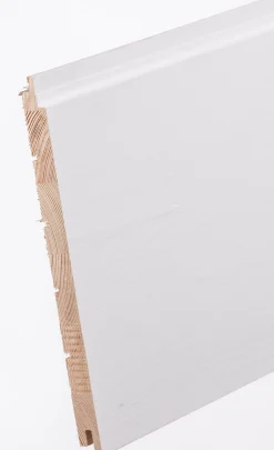 Sisustuspaneeli Aure Riihi STS 15x215x2500 mm mänty harjattu puhdas valkoinen