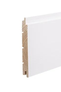 Sisustuspaneeli Aure Riihi 15x145x4170 mm STS EM päätypontattu mänty valkoinen