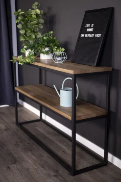 Sivupöytä Venture Home Rise tiikki/musta