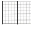Säleikköpaneeli Hortus 2 kpl 150x100cm sis, tolpat musta