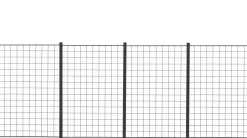 Säleikköpaneeli Hortus 4 kpl 150x100cm sis, tolpat musta