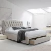 Sänky Home4You NATALIA patjalla HARMONY DUO SEASON 160x200 cm, beige