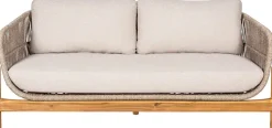 Sohva House Nordic Terracina, 2-istuttava, pehmusteilla, akaasia, beige