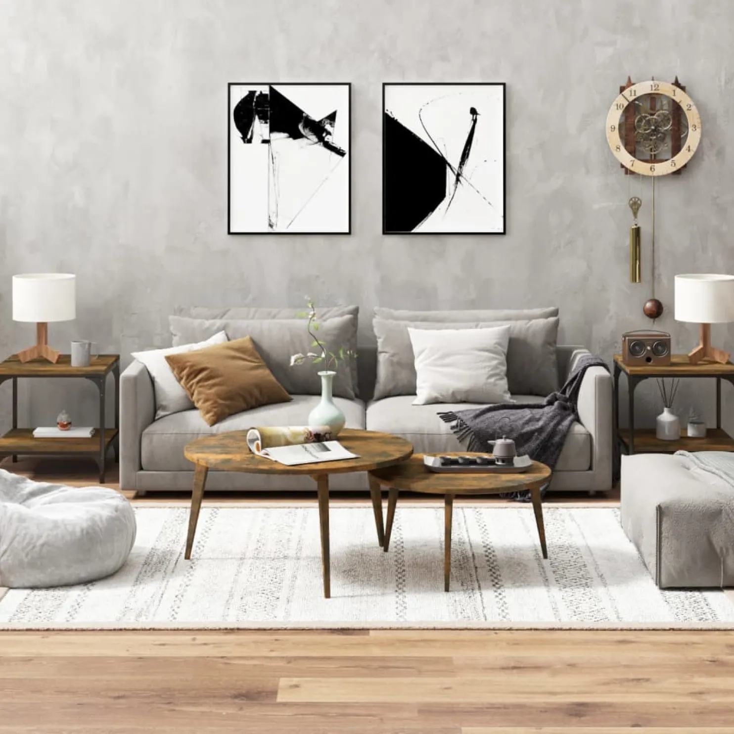 Sohvapöytä 40-100x40-50x35-40cm, eri kokoja ja värejä