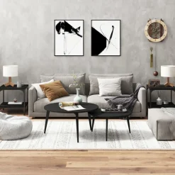 Sohvapöytä 40-100x40-50x35-40cm, eri kokoja ja värejä