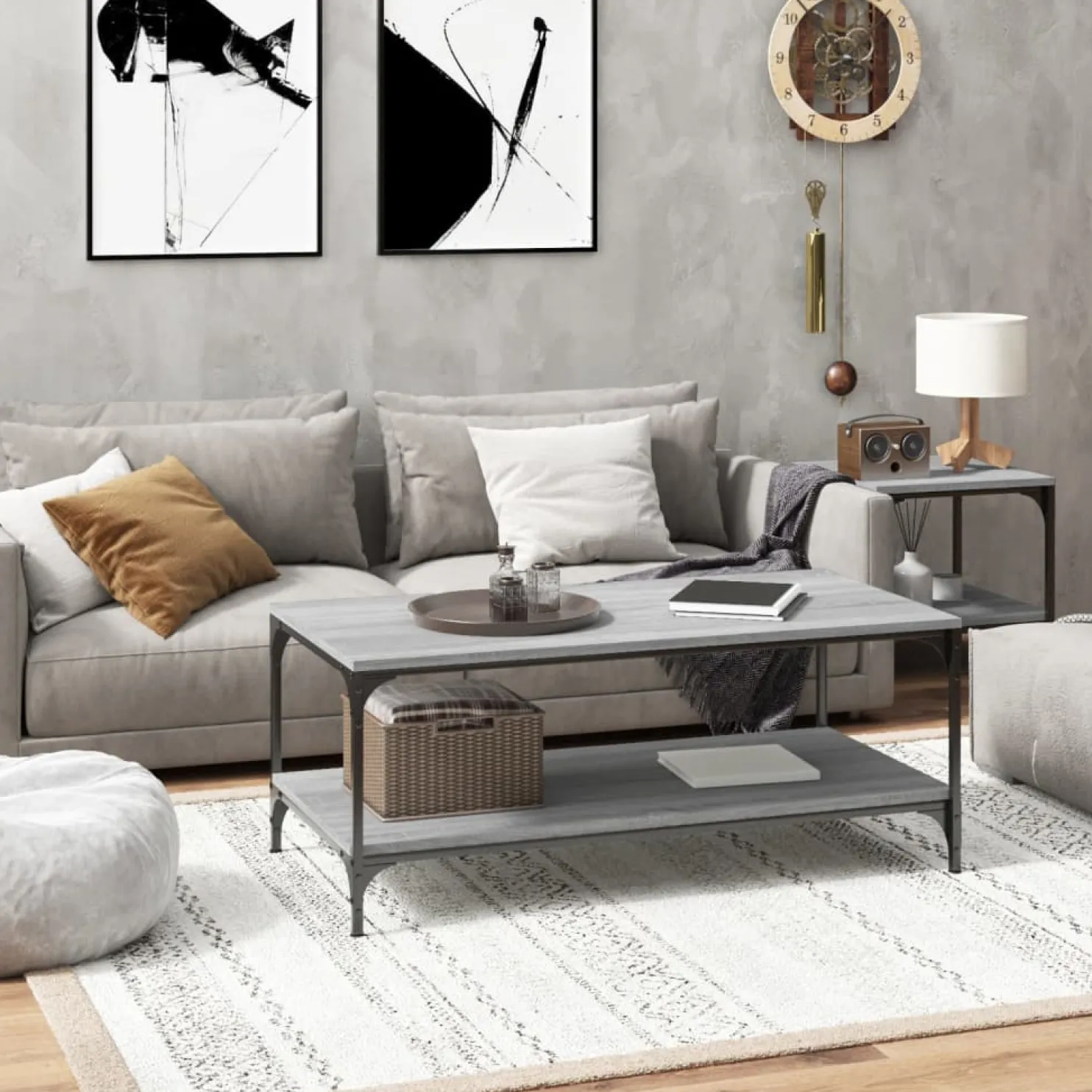 Sohvapöytä 40-100x40-50x35-40cm, eri kokoja ja värejä