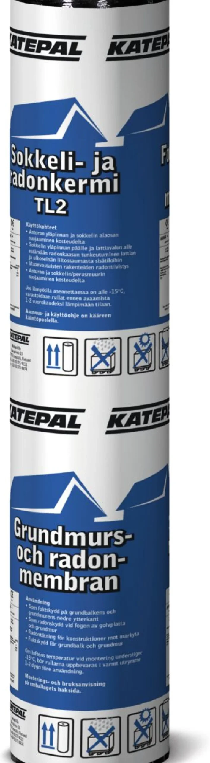 Sokkelikermi/radonkermi Katepal TL2 1 x10m