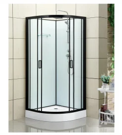 Suihkukaappi Bathlife Kyffe 900x900 mm musta