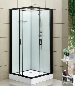 Suihkukaappi Bathlife Rymd 900x900 mm musta