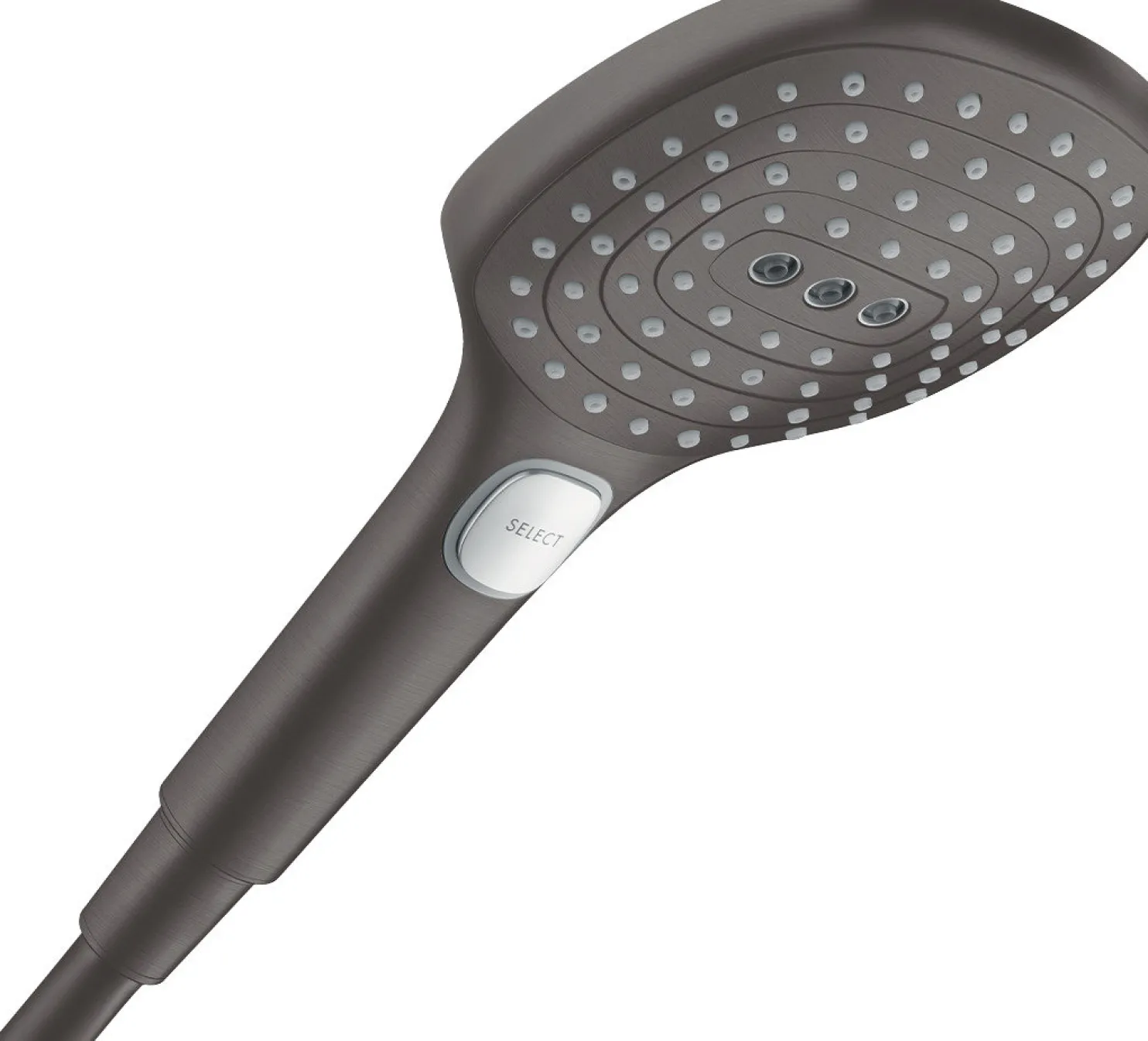 Suihkupää Hansgrohe Raindance Select E 120 3jet, harjattu musta kromi