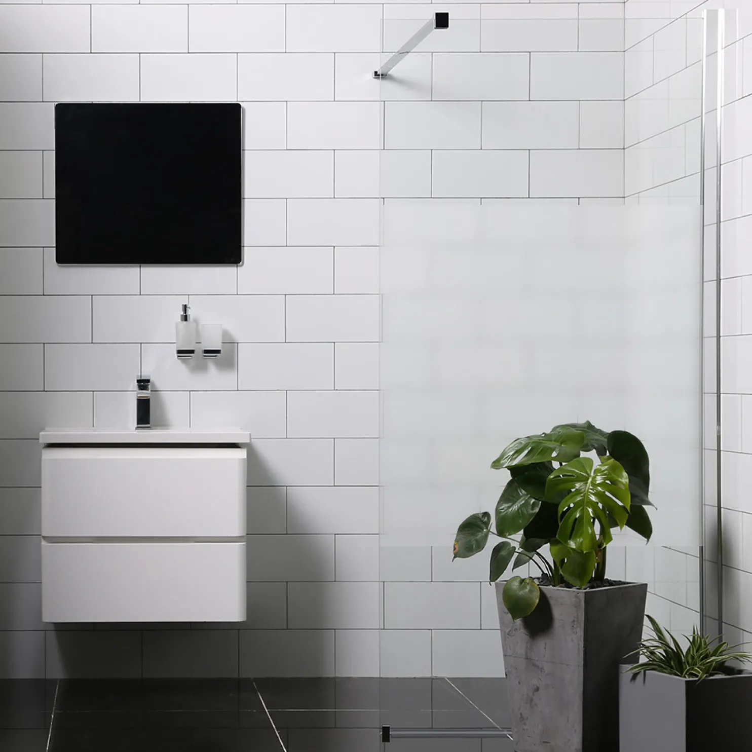 Suihkuseinä Bathlife Mångsidig 800 P/P suora osittain himmeä